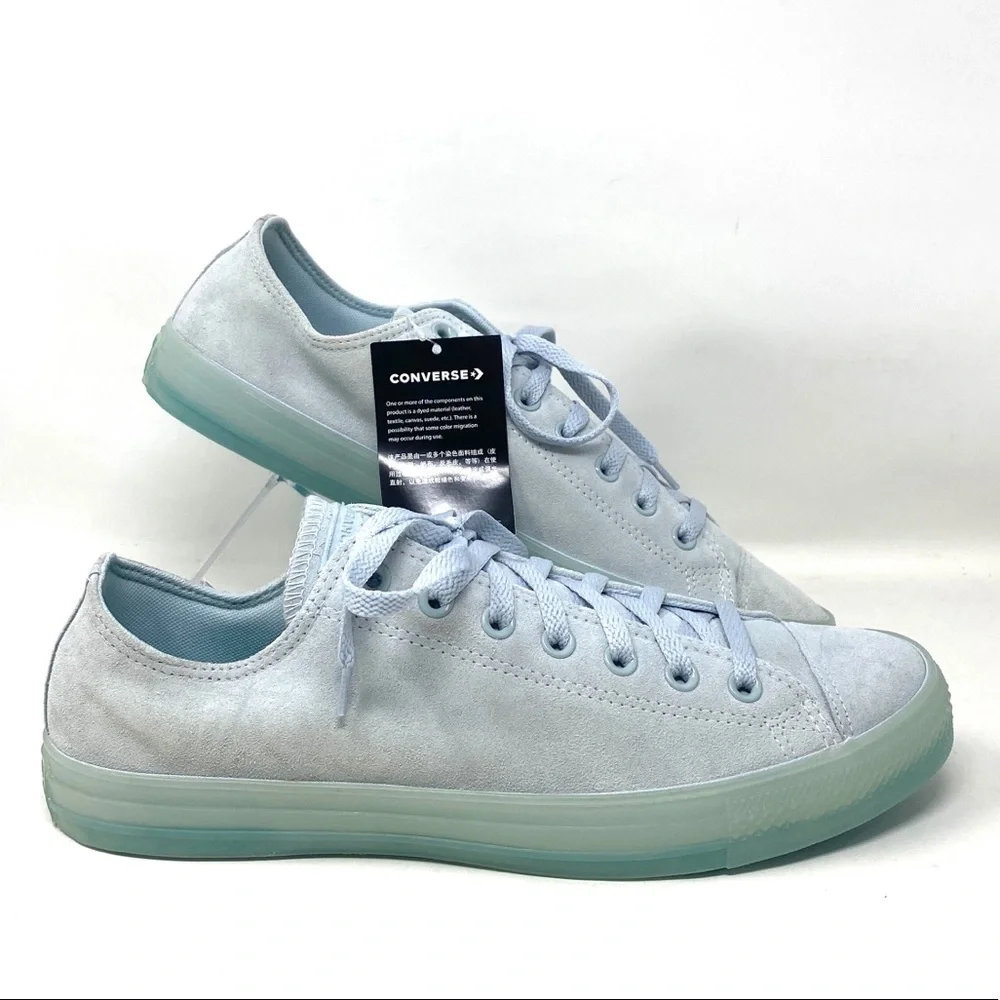 💖MEGA SALE💖Converse Chuck Taylor Shoes Men’s AS Low Polar Blue Suede 166140C - Picture 1 of 9